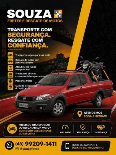 Fretes e resgate de motos