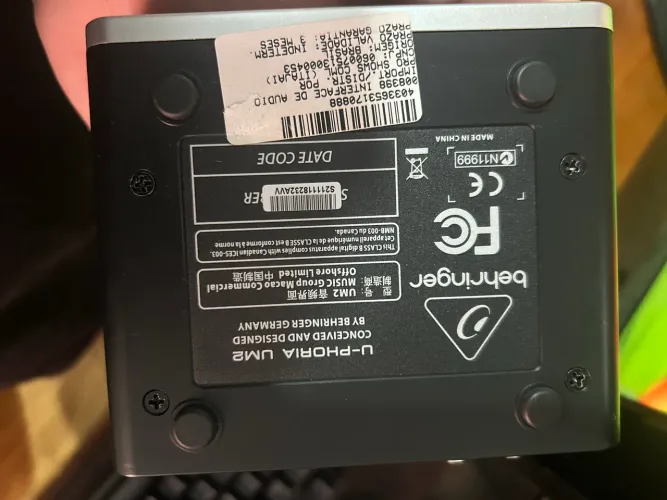 interface behringer umc22