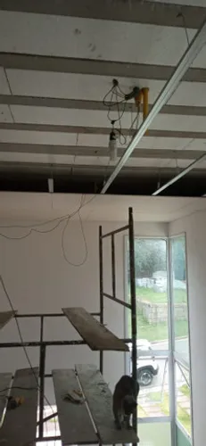 Divisória de drywall e forro
