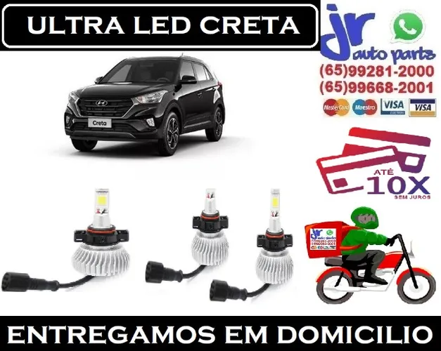Lampada Ultra LED (Milha)Creta 6000K 12V 24V