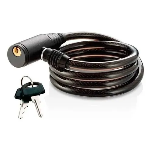 Cadeado Cabo Aço 1,5mt X 12mm P/ Bike Moto Chaves (Entrega Grátis*)