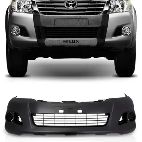 Parachoque Dianteiro Toyota Hilux 2012 à 2015 - Preto - R2A