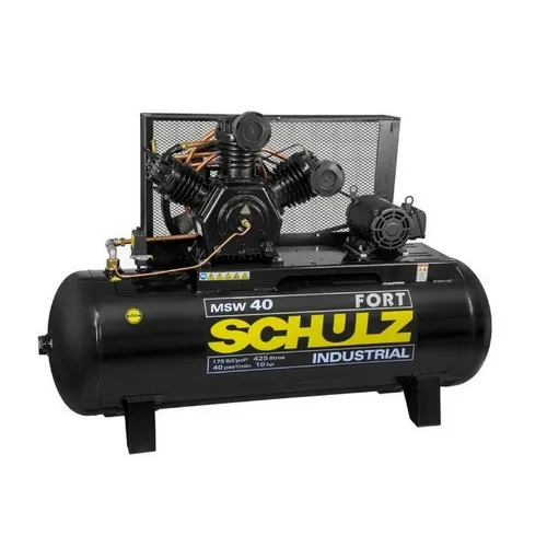 Compressor elétrico Schulz Fort MSW 40/425 trifásica 427L 10hp 220V/380V 60Hz  