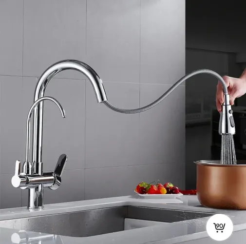 Torneira Gourmet Contemporâneo de Luxo C/Filtro Cromada 