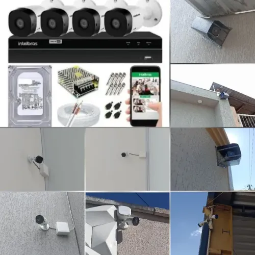 Câmeras de segurança Intelbras já instalado
