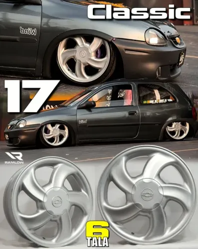 Promoção Lançamento Rodas Aro 17x6' Classic Milenium 4x99 Novas