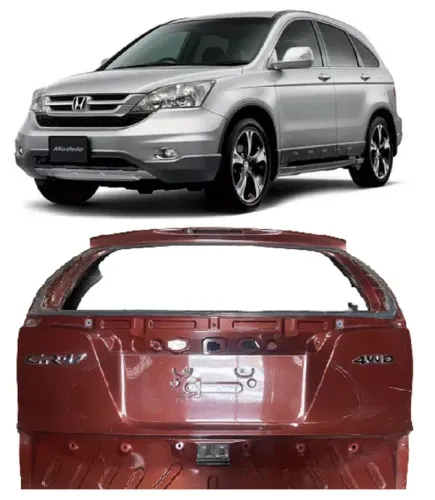 Tampa Traseira Crv 2007 a 2011 Vermelho Vinho