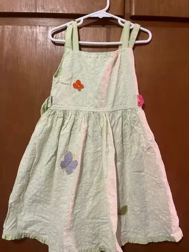 Vestido em algodão de pouco uso, TAM 5/6