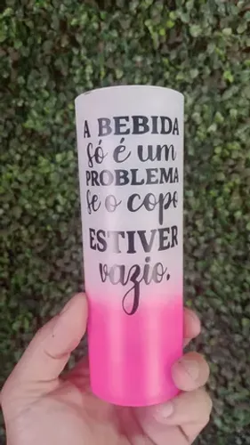 Kit copo, taça e caneca de acrílico 