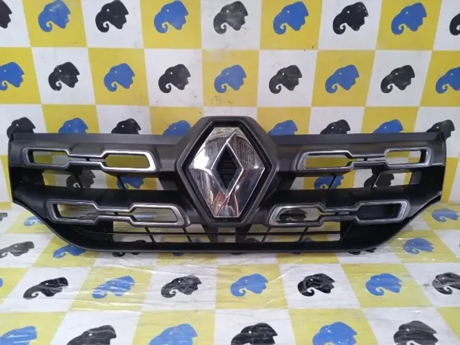 Grade Dianteira Renault Kwid 2017 - 2020 Cromada Original C detalhe #ol