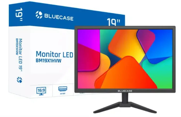 Monitor 19 Preto Led  Bluecase - 75hz / Hdmi / Vga