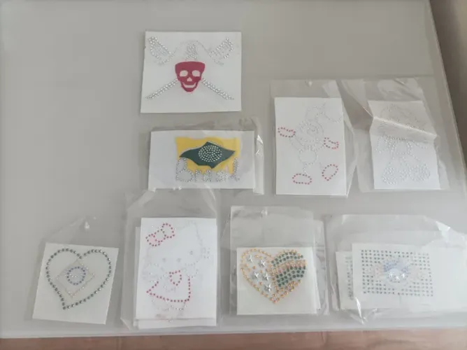 Estampas de Strass para Camisetas Tam Peq