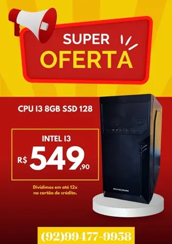 Computador i3 na promoção
