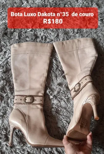 Bota de couro Feminina Dakota n° 35/36