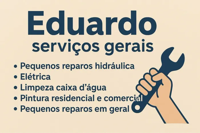 Eduardo Serviços Gerais - Pequenos Reparos e Manutenções