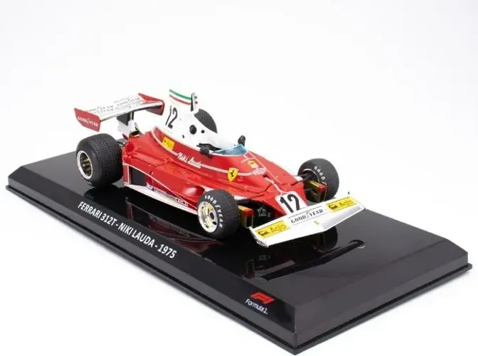 Miniatura F1 1/24 Ferrari 312T 1975 - Niki Lauda - Nova / Lacrada