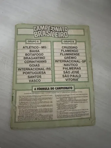 Álbum de figurinhas Campeonato Brasileiro - 1990