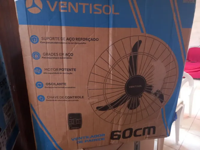 Ventilador de Parede 60cm Ventisol 330 promoção relâmpago 
