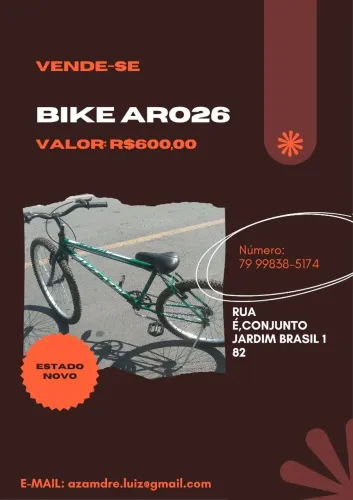 BICICLETA DE ARO26 EM ÓTIMO ESTADO 