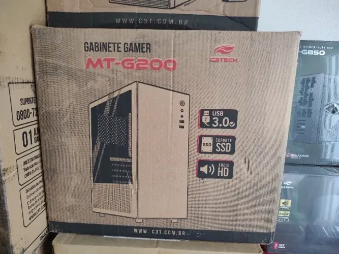 Gabinete Gamer MT-G200 C/ 3 Coolers C3TECH NOVO LACRADO FRETE GRÁTIS PARA MACEIÓ