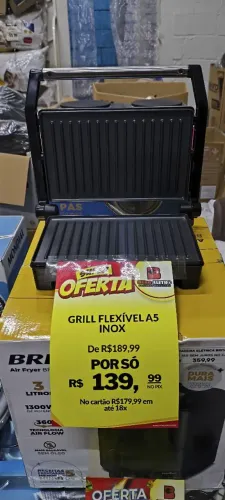 Grill sanduícheira flexível inox A5
