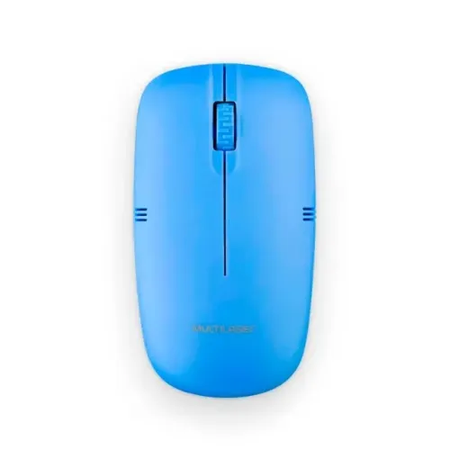 Mouse Sem Fio Multilaser Azul 2.4GHZ 1200DPI - WZetta