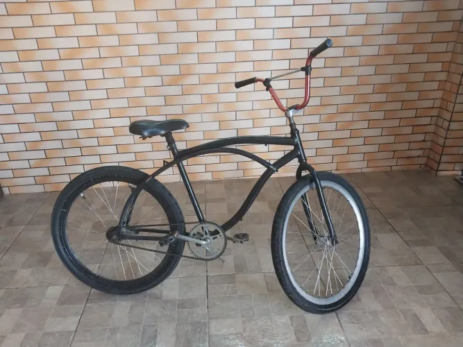 Bicicleta de Passeio Pit Bike cor Preta