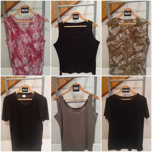 Blusas Femininas M/G GG Semi-Novas