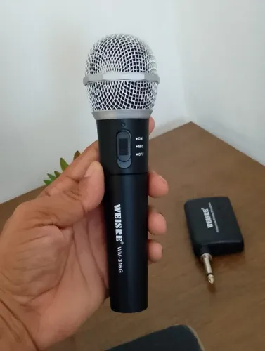 Microfone Sem Fio Profissional - Armarinho Ditudo