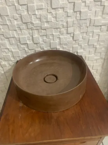 Cuba de concreto de sobrepor