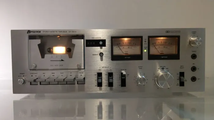 Polyvox CP-750D Stereo Cassette Tape Deck restaurado
