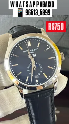 Relógio PATEK PHILIPPE FASES DA LUA FUNCIONAL E AUTOMÁTICO 