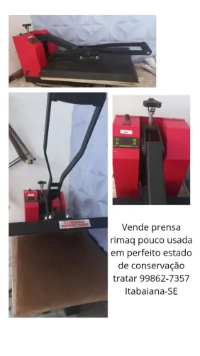 Prensa para Sublimação Rimaq - Usada