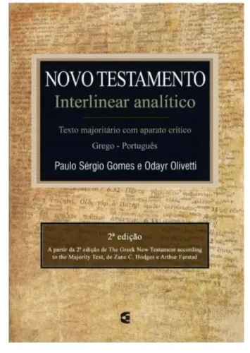 N.TESTAMENTO INTERLINEAR ANALÍTICO+ 01 LIVRO BRINDE!!LACRADO!!! TEXTO MAJORITÁRIO