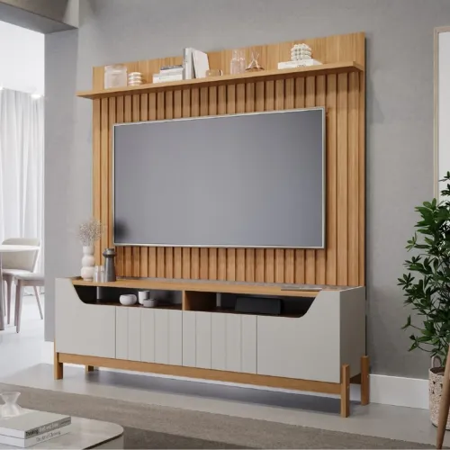 Painel Trend + Rack Moema - Entrega Rápida