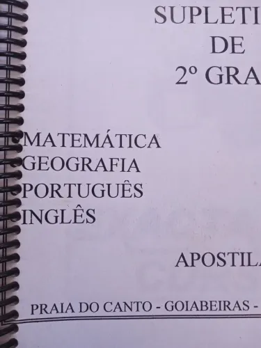 Matemática, Português, Inglês e Geografia - Apostila