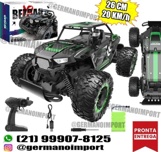 Carrinho Controle Remoto Bezgar 26cm ? 20km/h ? Super Veloz ? Novo e Original