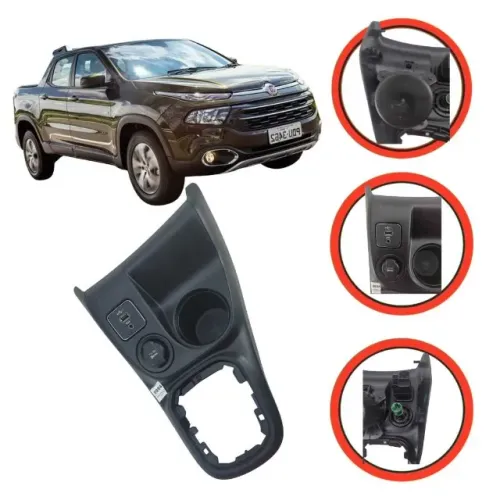 Moldura Console Fiat Toro 2016 A 2020 | *      etq6984