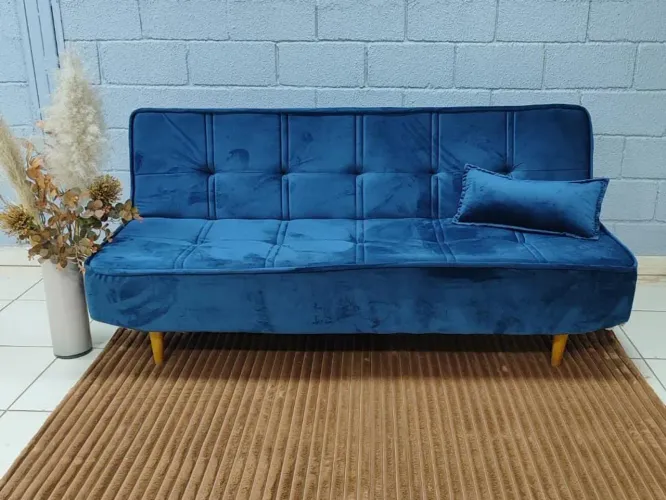Sofá Cama  Espuma D33 Pronta Entrega Várias Cores Disponíveis 