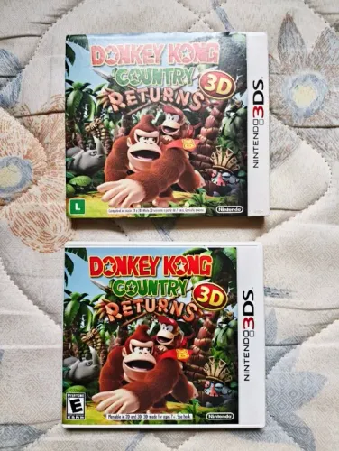 Donkey Kong Country Returns 3D - Com luva, encarte e manual