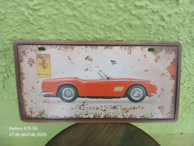Placa Decorativa em lata