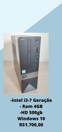 Dell Vostro 3268 i3 7ª geração