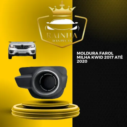 Moldura Farol Milha Kwid 2017 até 2020