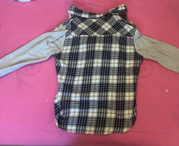 Manga comprida Xadrez com Capuz Forever 21