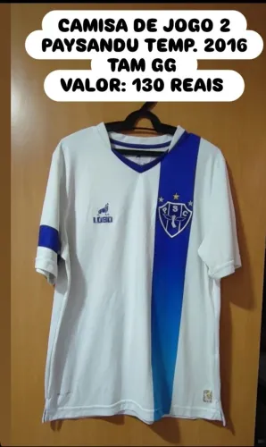 Camisa de Jogo Paysandu 2016 GG usada muito bem conservada 