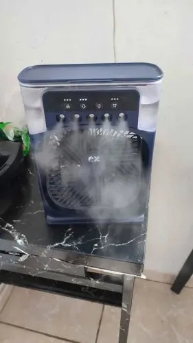 Umidificador ventilador com timer e luz led