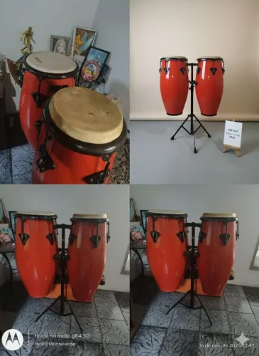 Congas Raul ( par de congas, com suporte)