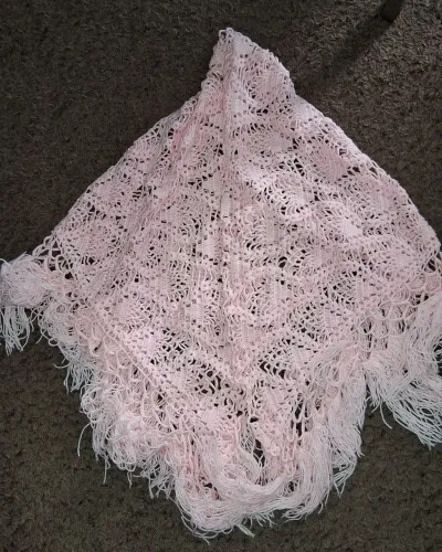 Xale em croche lã tamanho M +bolsa em croche
