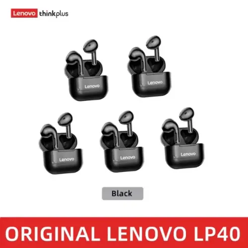 Lenovo LP40 PRO fone de ouvido sem fio, bluetooth 5.0, estéreo, redução ruído