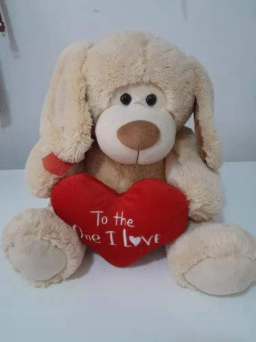 Urso de Pelúcia com Coração - To the One I Love